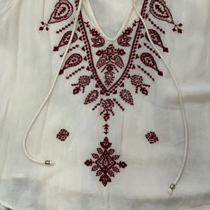 Boho Chic Peasant Top Medium